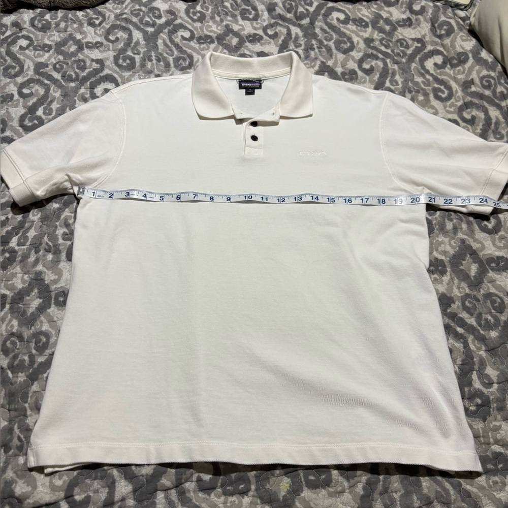 Patagonia Men’s White Polo Size Medium